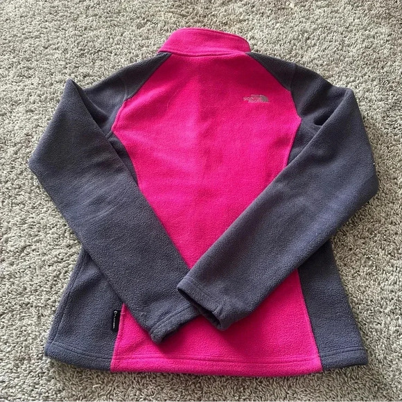 {The Northface} Pink and Gray zip up fleece jacket - Picture 6 of 9